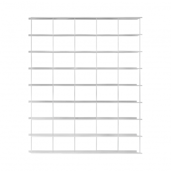 Caos Creativo Libreria All-Over 178x221,2 cm Laccato bianco