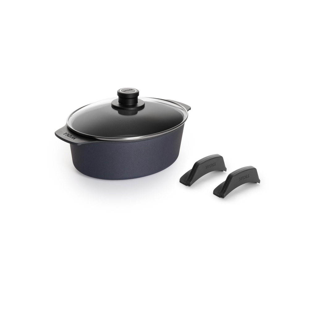 Woll Diamond Lite oval saucepan with lid 27x22x9,5h cm