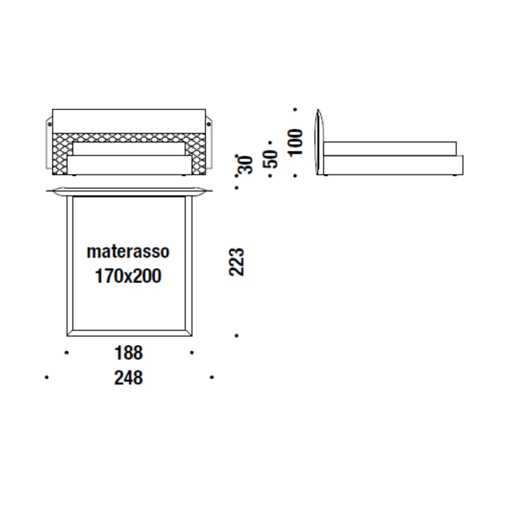 Diesel with Moroso Letto Bed Camp 170x200 cm