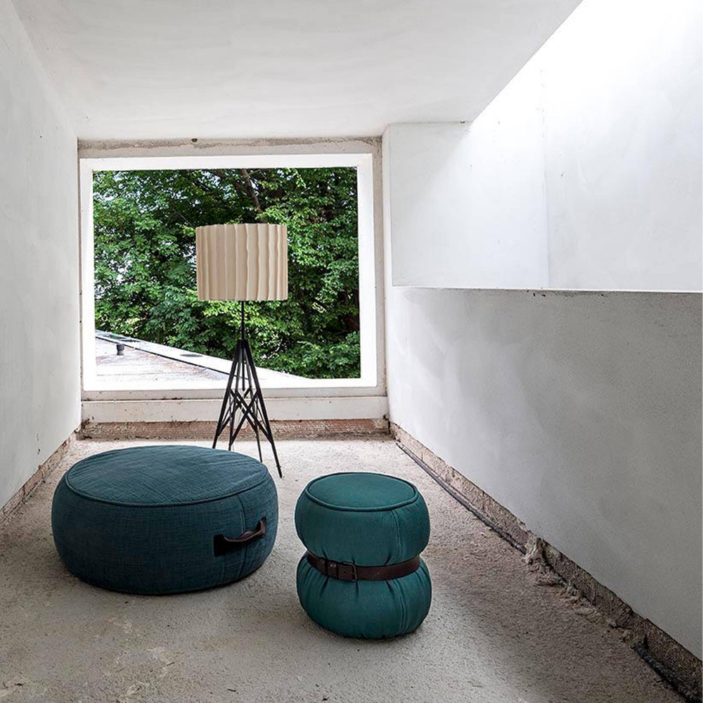 Diesel with Moroso Pouf Chubby Chic diam. 45 cm