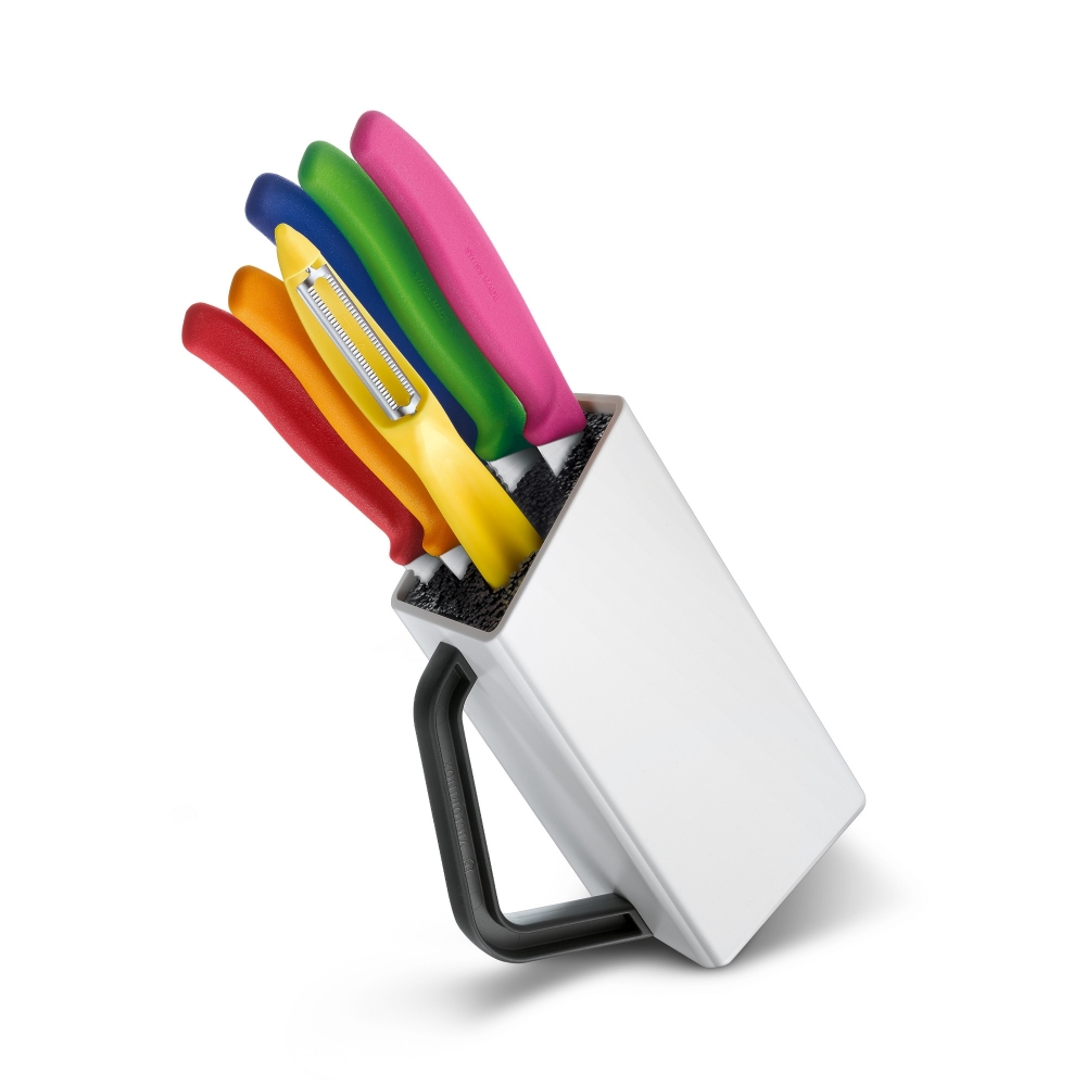 Victorinox Ceppo con 6 coltelli colorati Swiss Classic