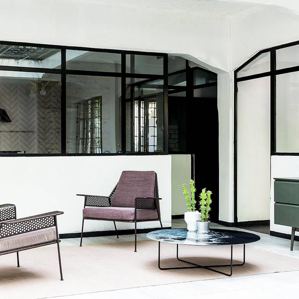 Diesel with Moroso Tavolino My Moon My Mirror diam. 100 cm h 29 cm