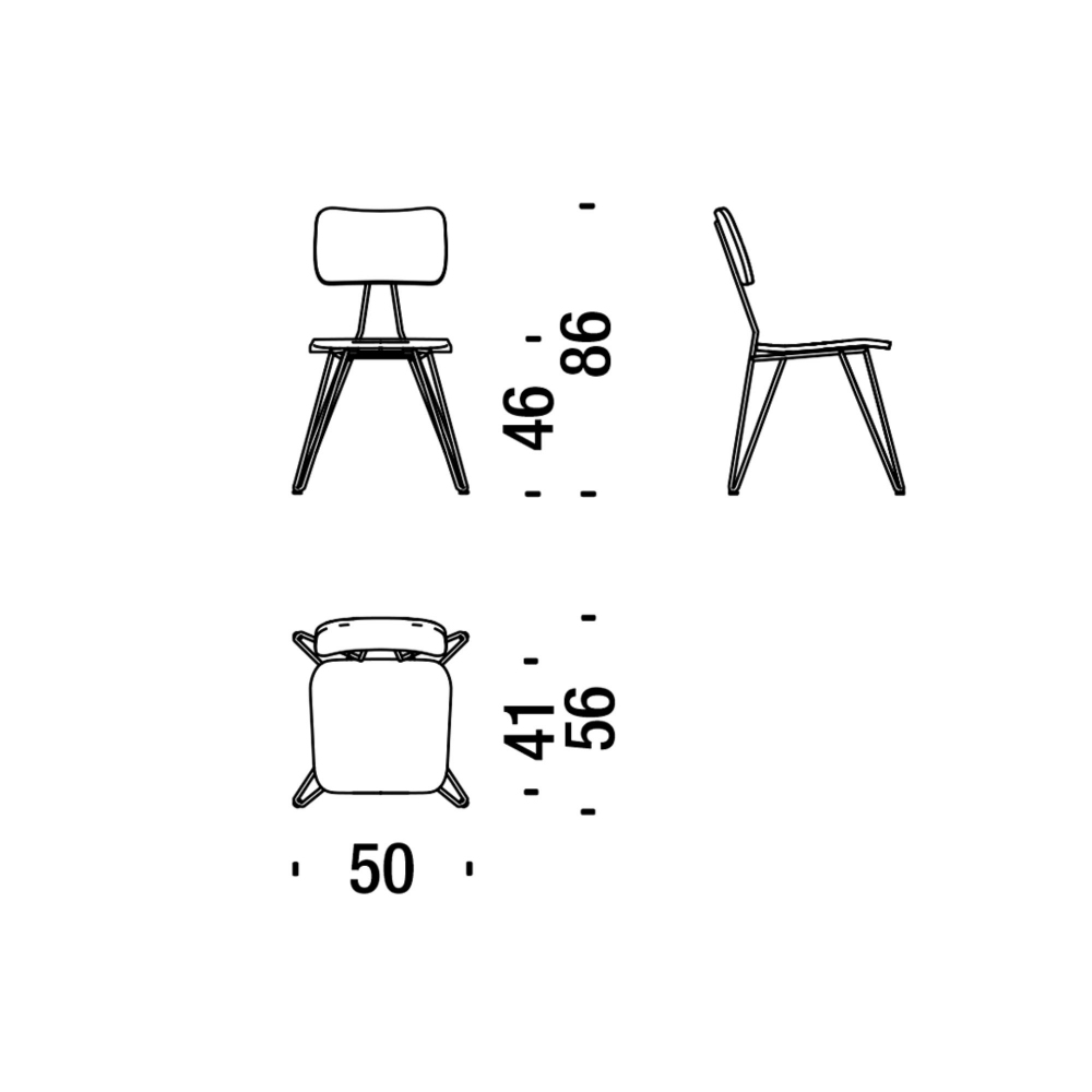 Diesel with Moroso Overdyed padded chair