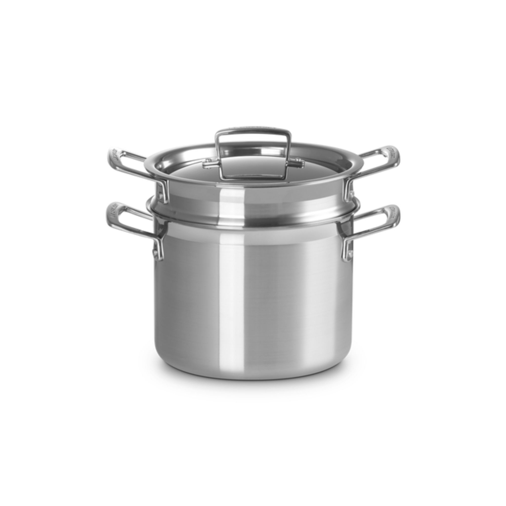 Le Creuset Casseruola alta con coperchio e scolapasta Classic diam. 20 cm