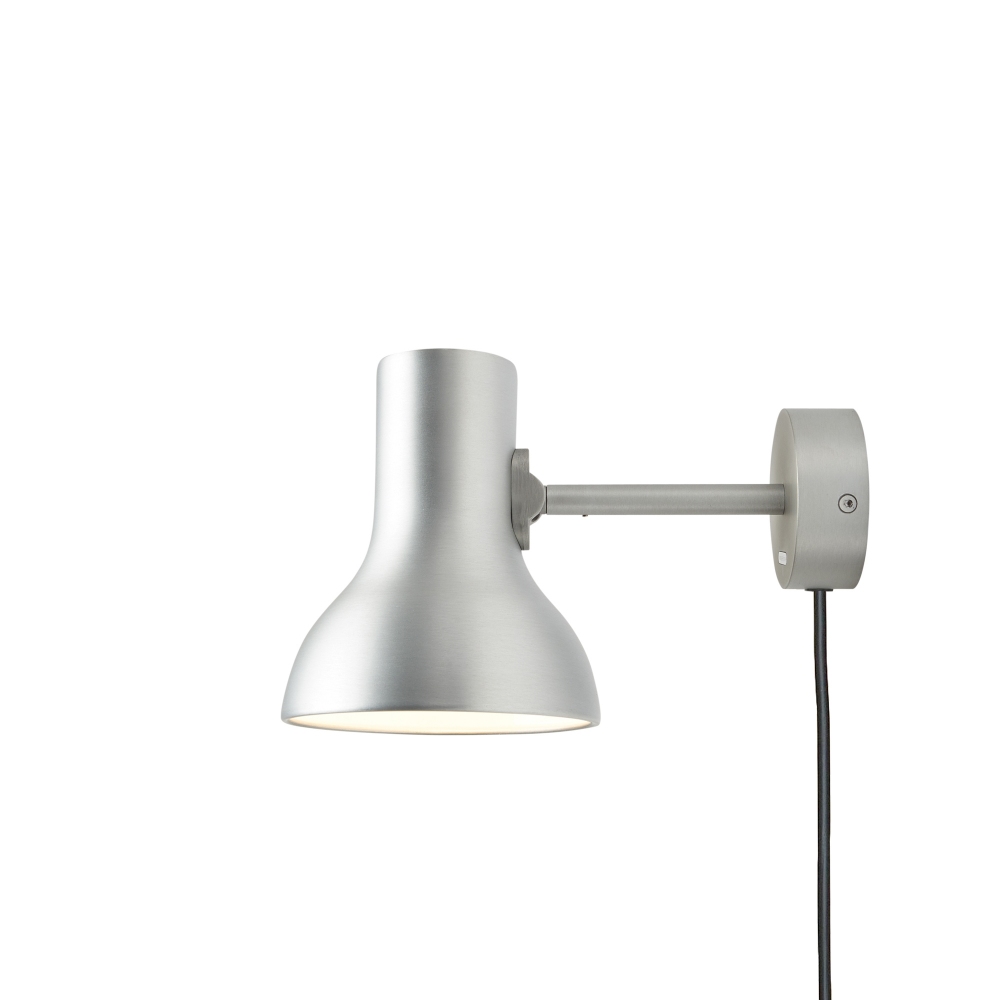 Anglepoise Lampada da parete Type 75 mini metallic Silver Lustre