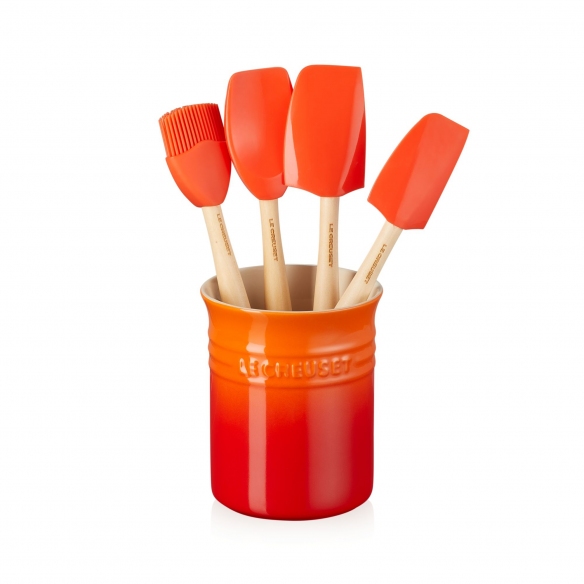 Le Creuset Craft container set with 4 silicone spatulas