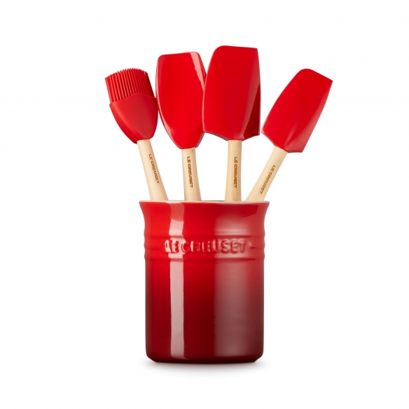 Le Creuset Craft container set with 4 silicone spatulas