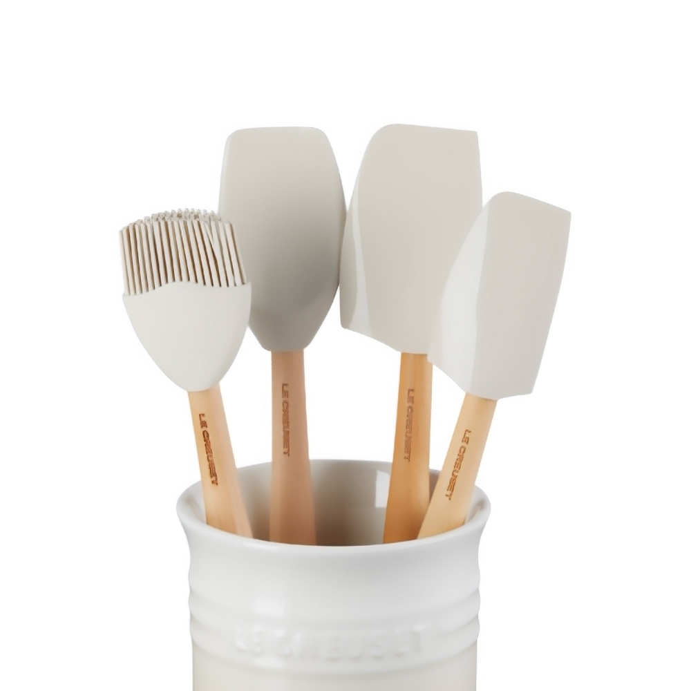 Le Creuset Craft container set with 4 silicone spatulas