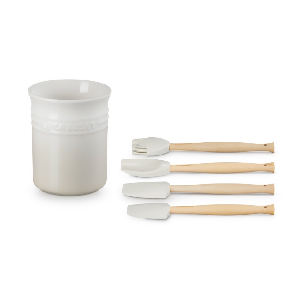 Le Creuset Craft container set with 4 silicone spatulas