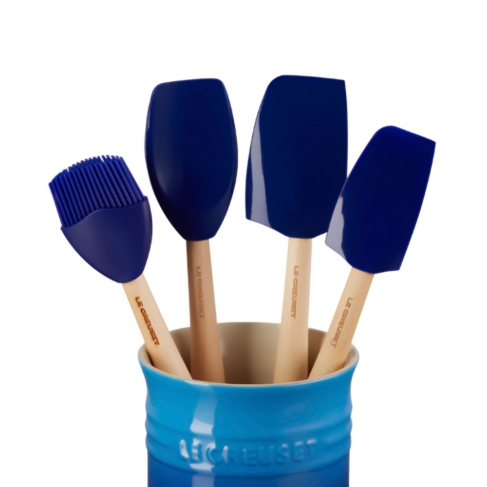 Le Creuset Craft container set with 4 silicone spatulas