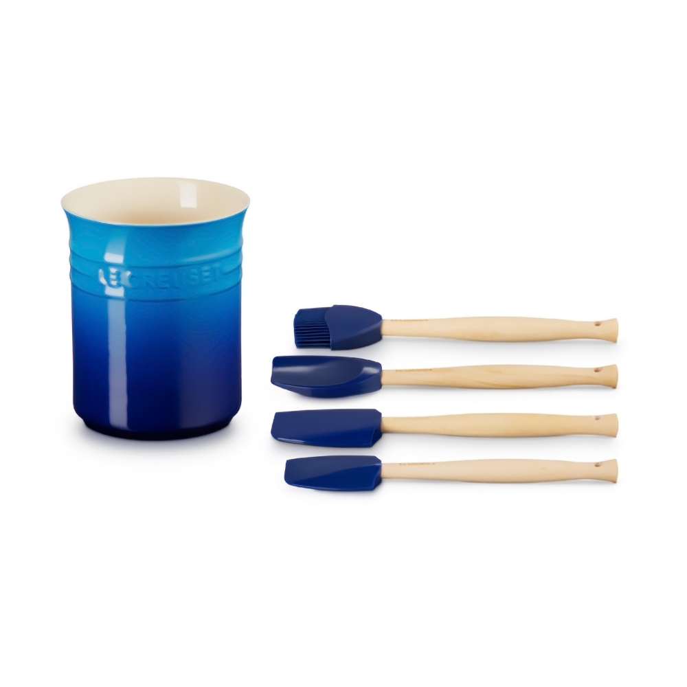 Le Creuset Craft container set with 4 silicone spatulas