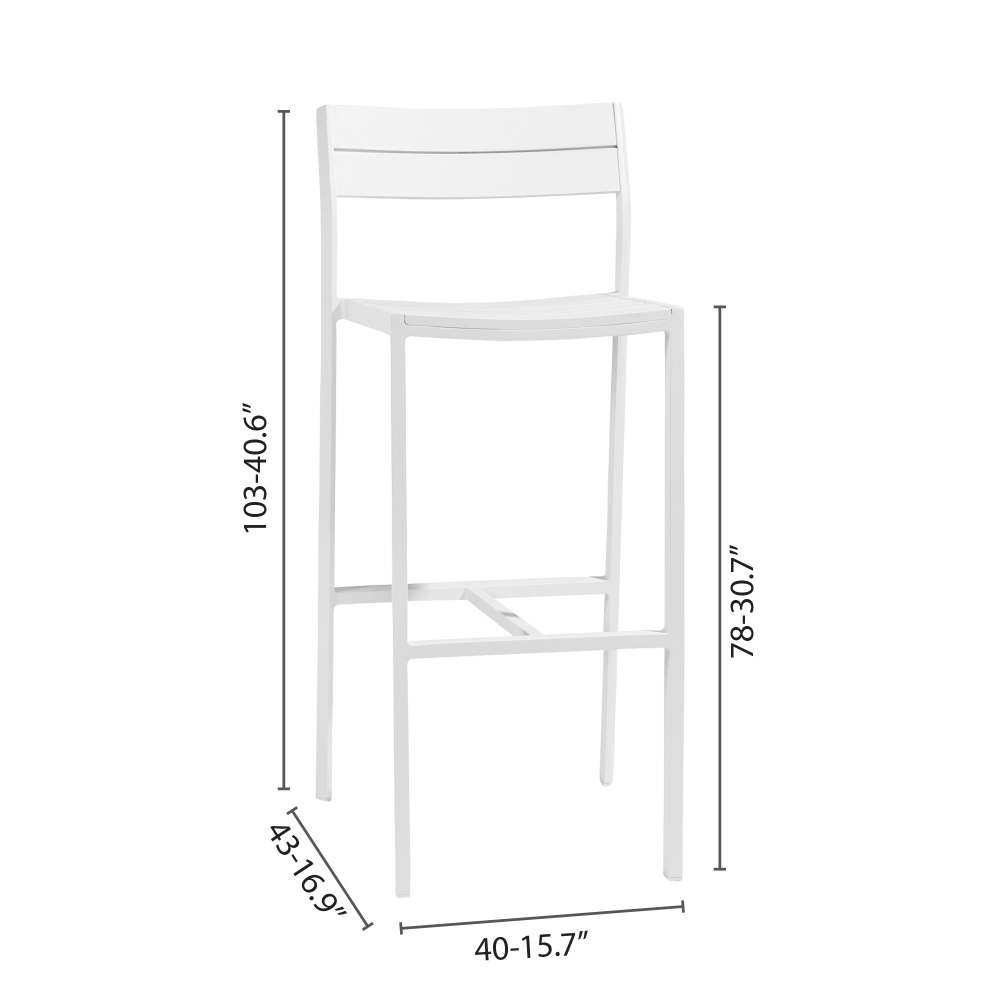 Diphano Sgabello Bar Metris h 78 cm