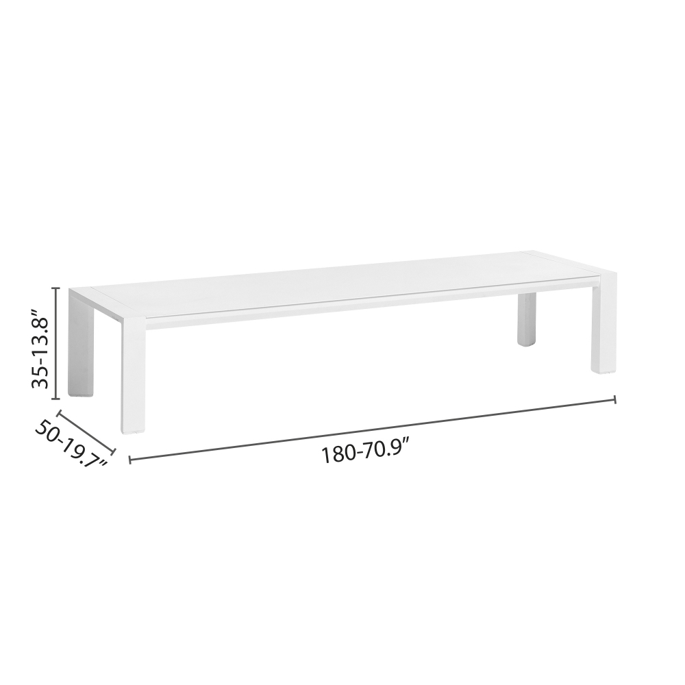 Diphano Tavolino 180x50 h 35 cm Metris