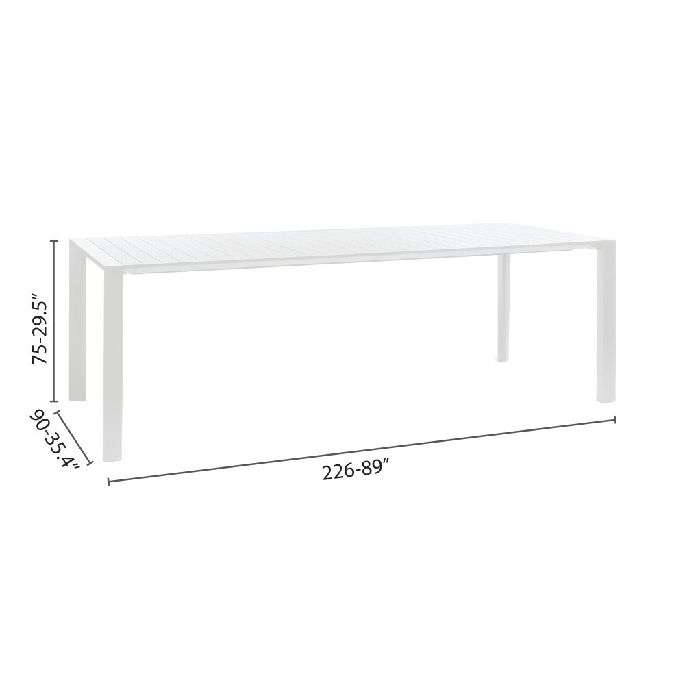 Diphano Tavolo 226x90 cm Metris