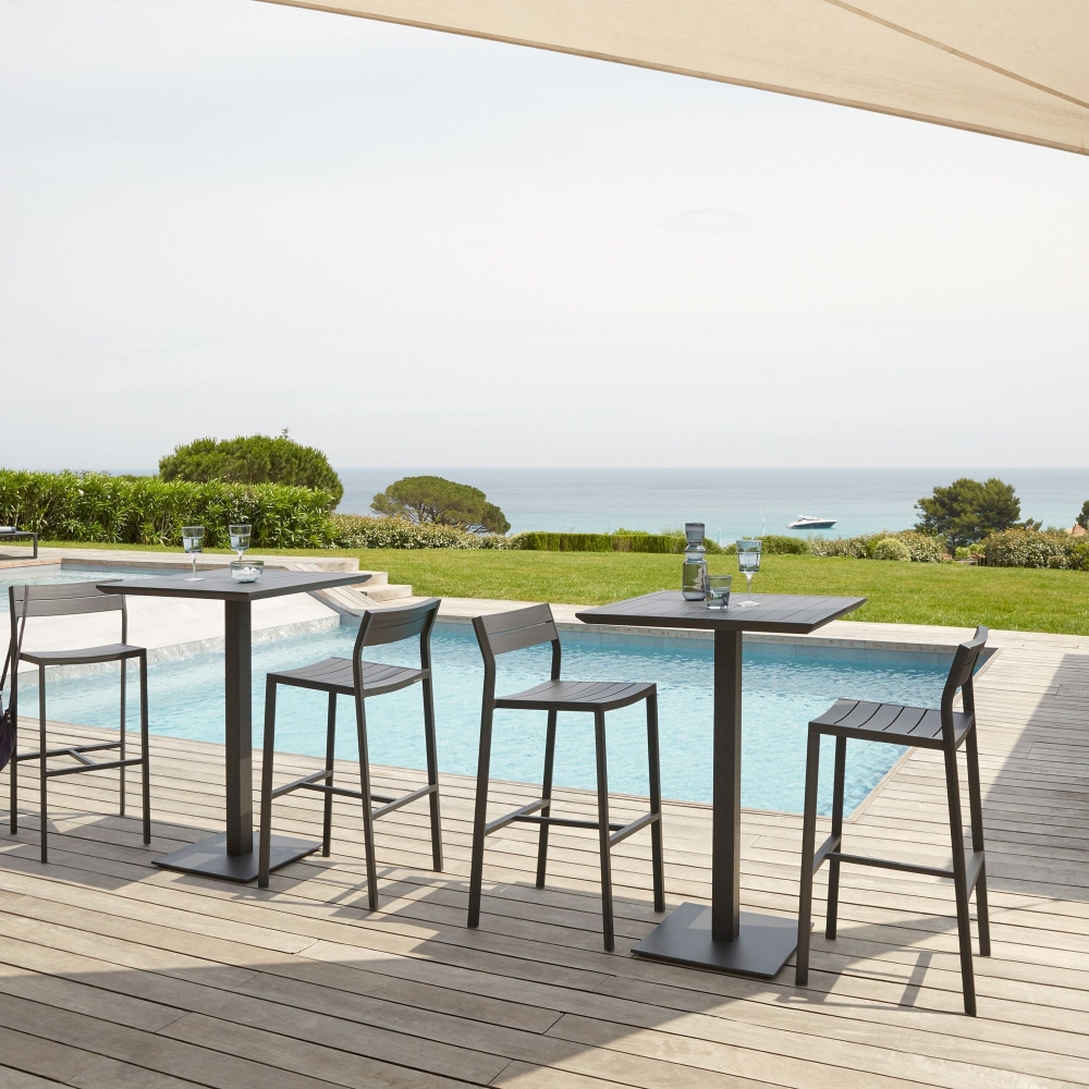 Diphano Metris high bistrot table 72x72 cm 108h cm