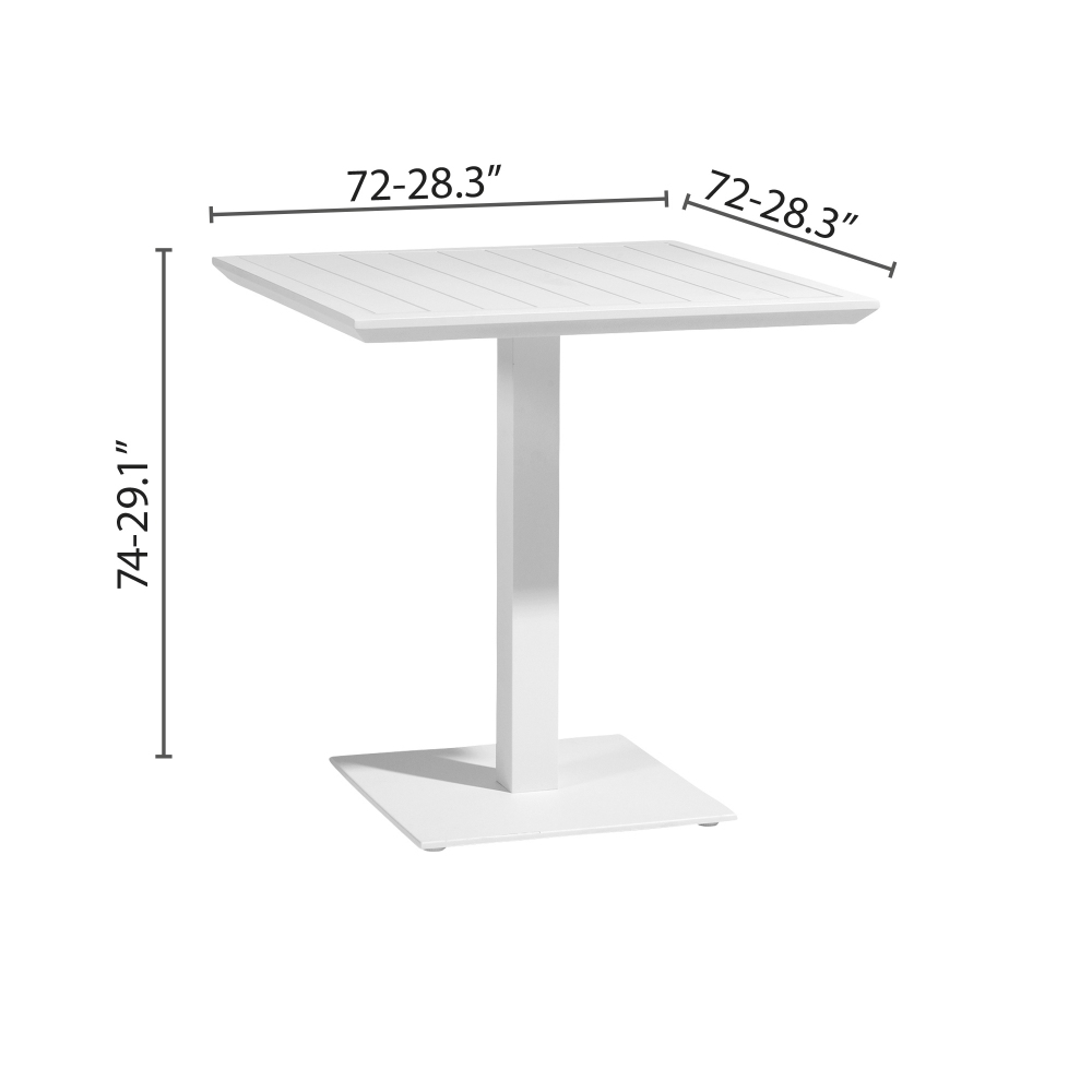 Diphano Tavolo Bistrot 72x72 h 74 cm Metris