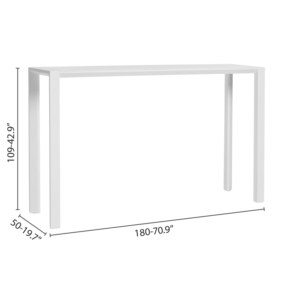 Diphano Tavolo da party 180x50 h109 cm Metris