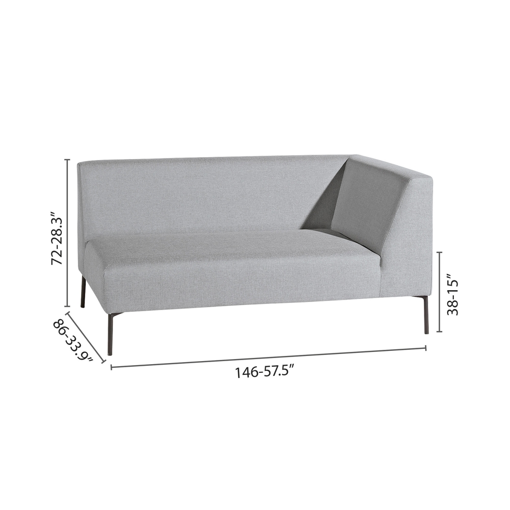 Diphano Coast 2 seater sofa - Armrest on the right