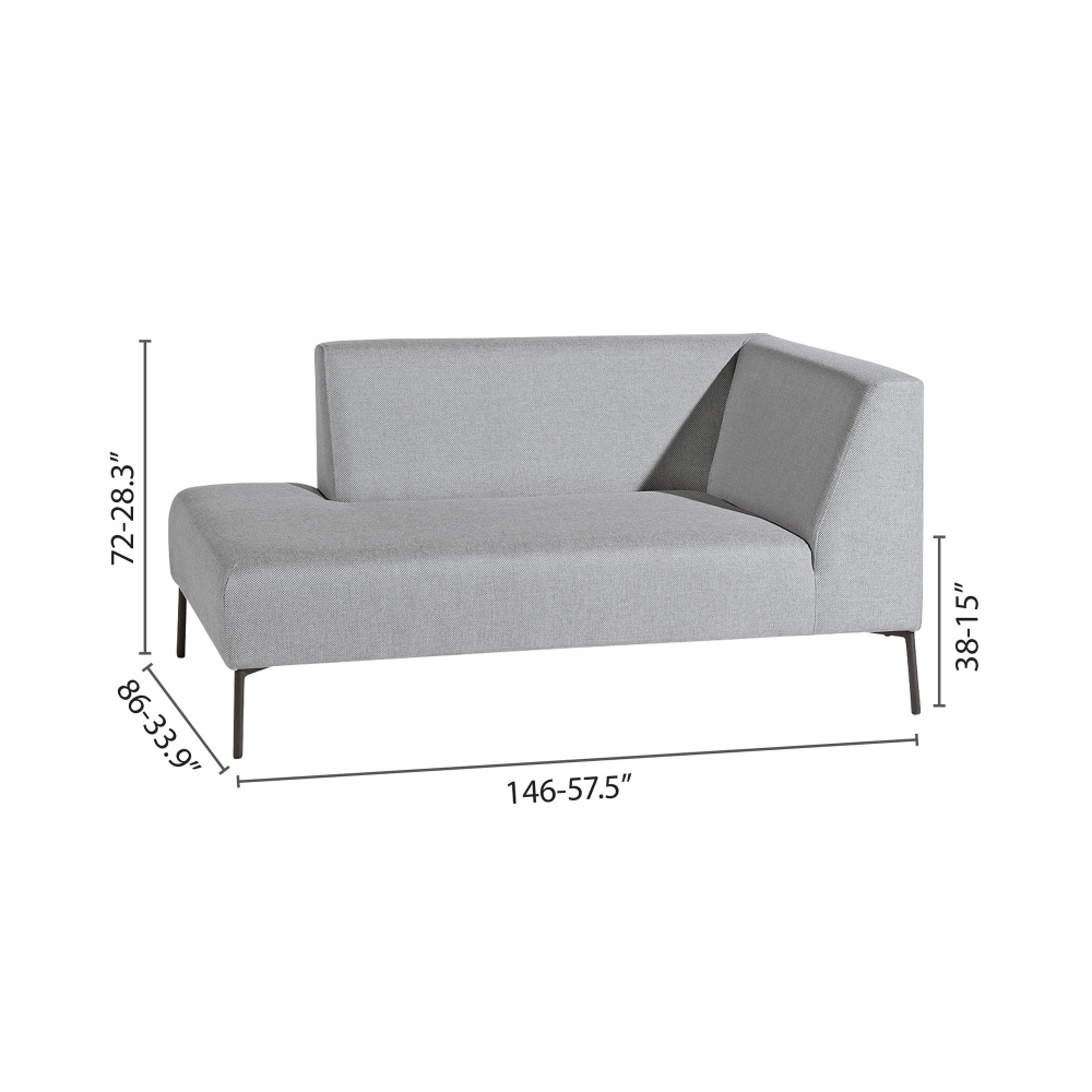 Diphano Coast 2 seater corner sofa - Armrest on the right