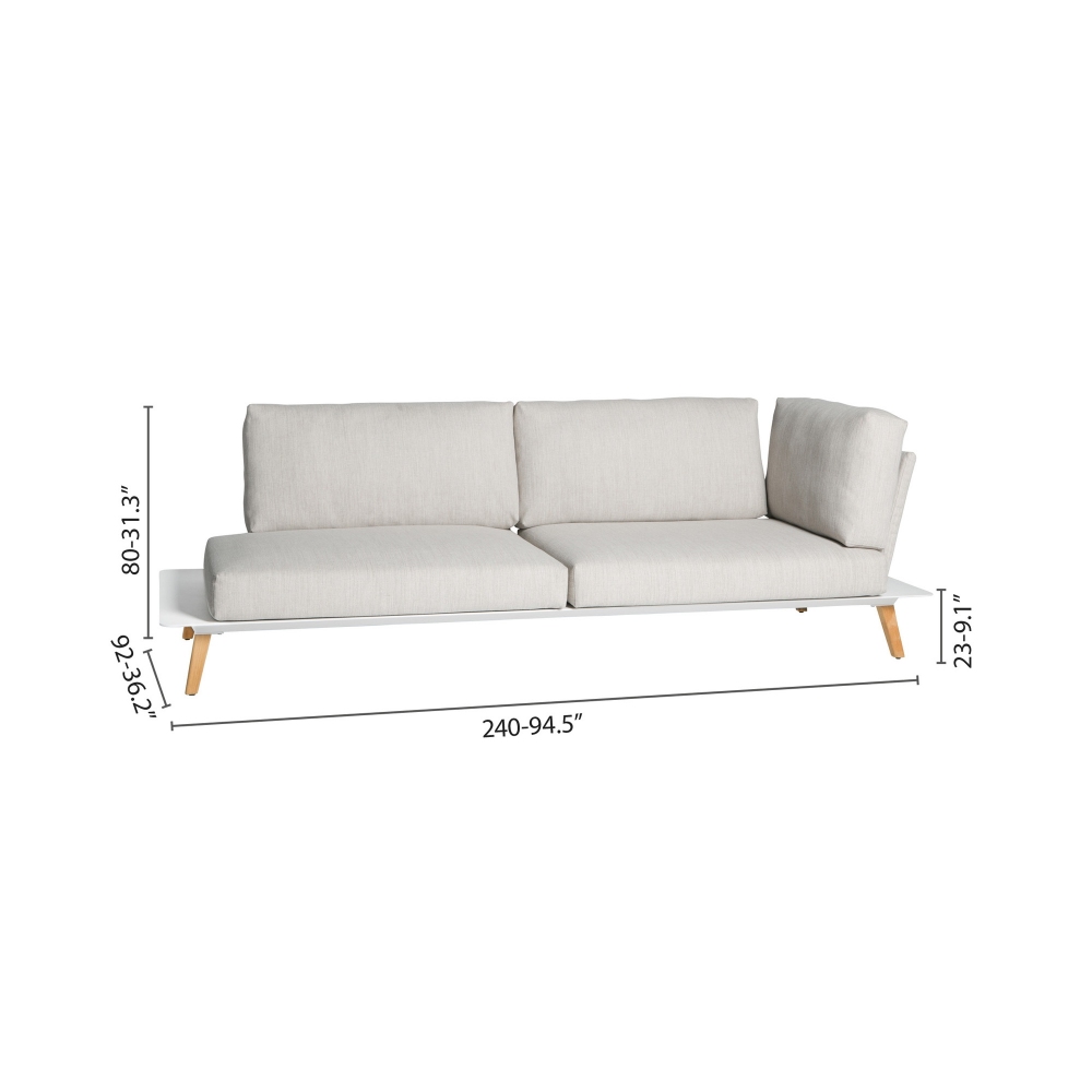 Diphano Link 04 Left corner sofa - cushions included 240 cm