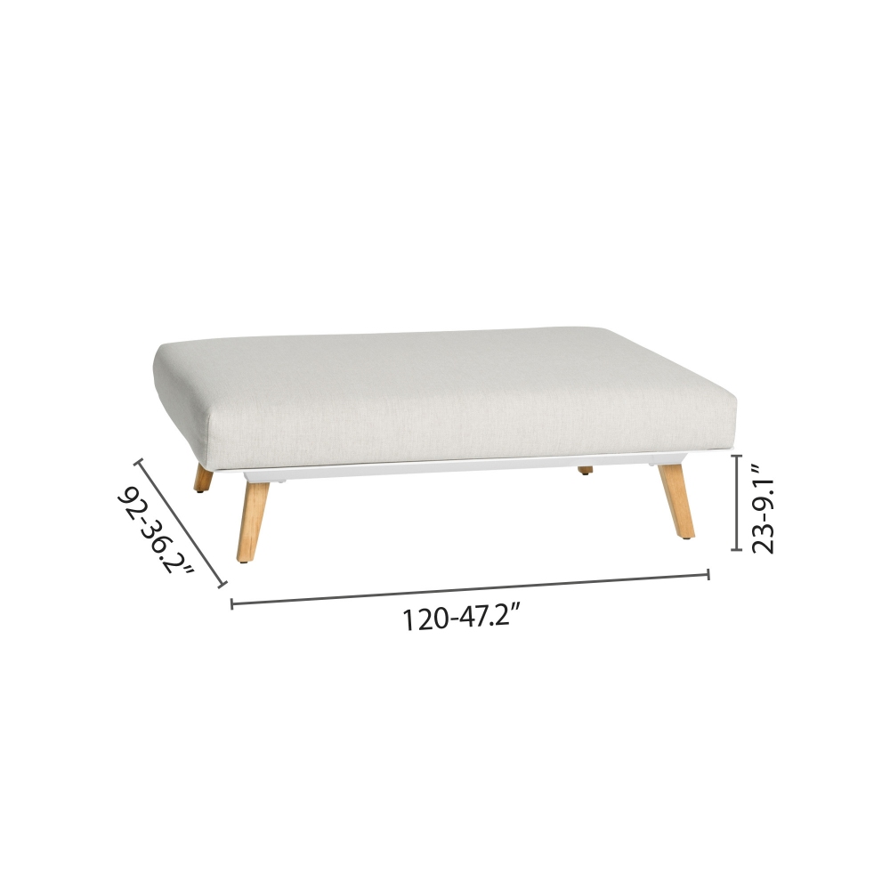 Diphano Link 02 footstool 120 cm - with cushions
