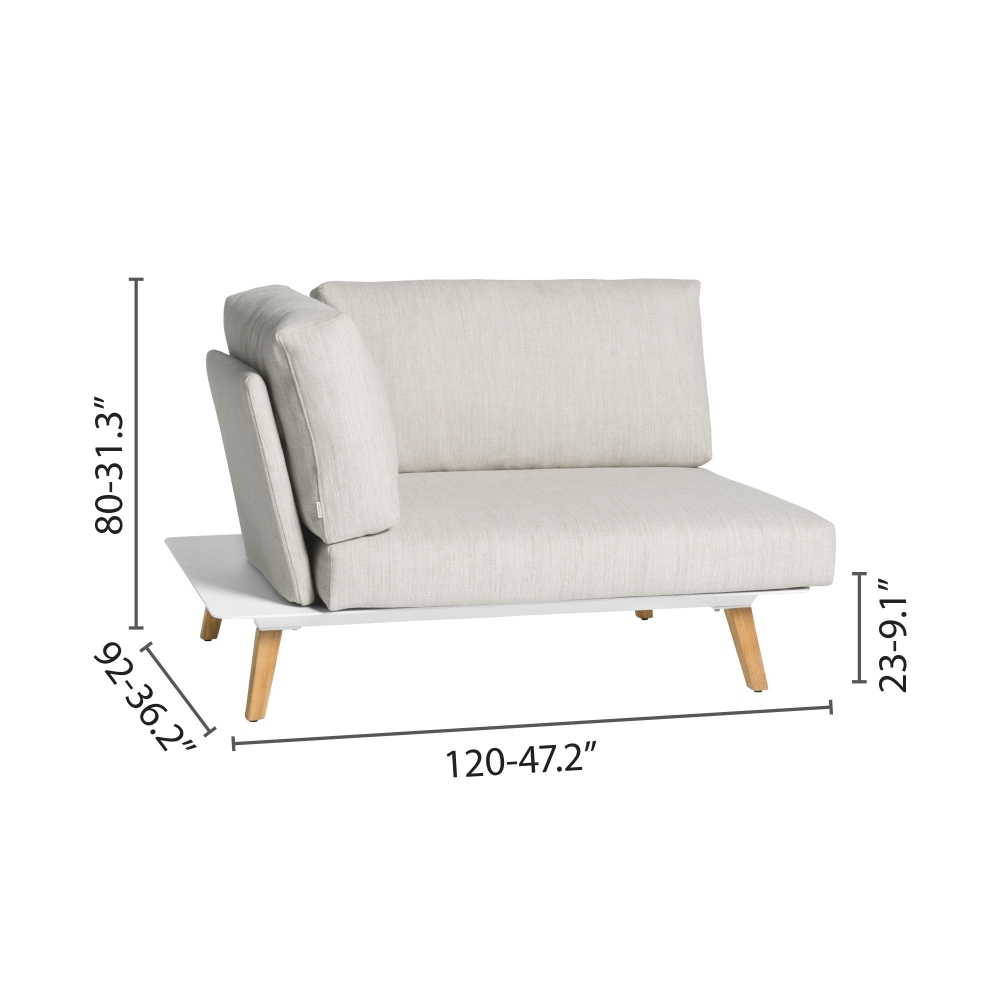 Diphano Link right corner seat with cushions