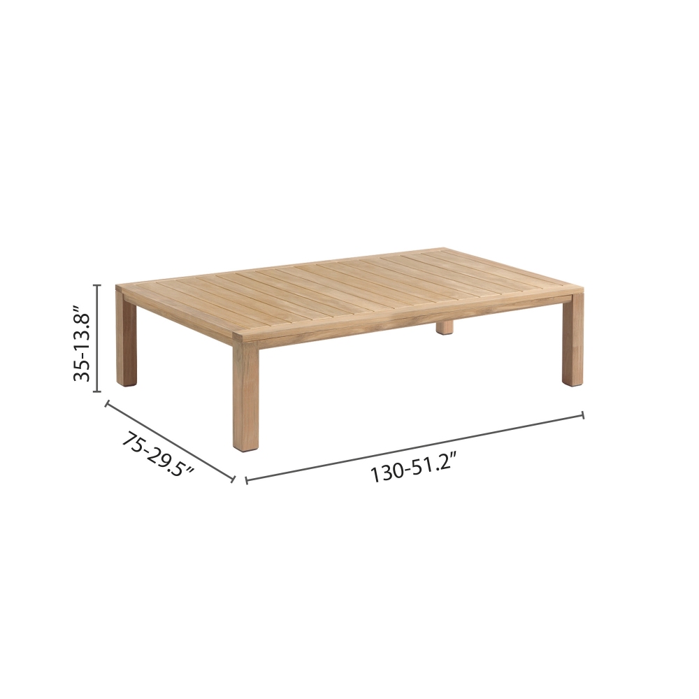 Diphano Natural dining table 130x75 cm 35h cm