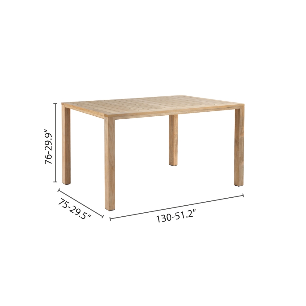Diphano Tavolo in legno 130x75 Natural