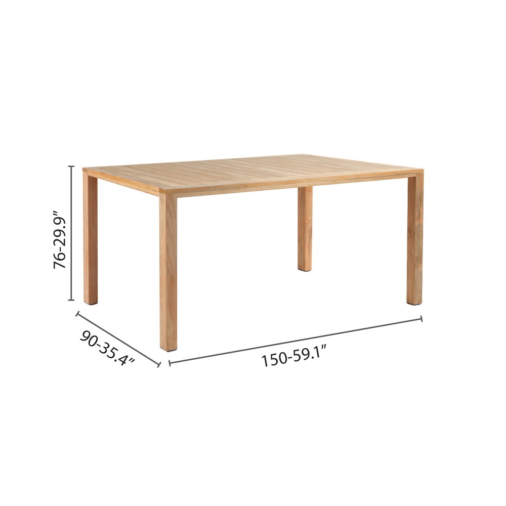 Diphano Natural dining table 150x90 cm