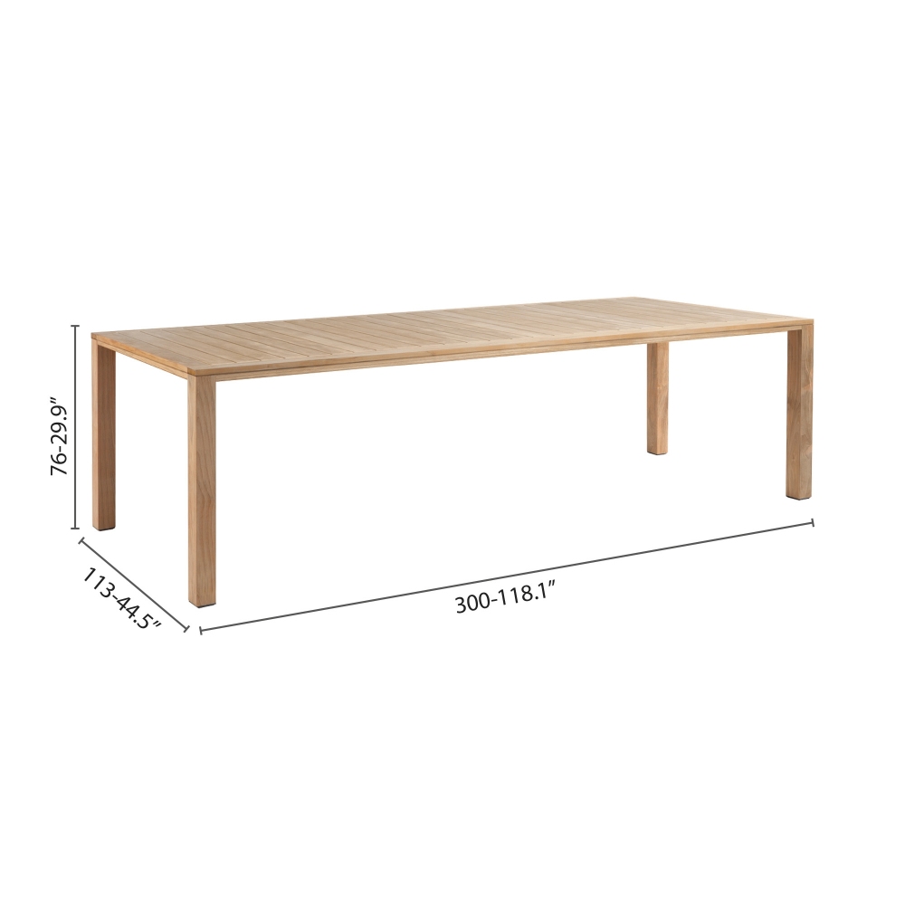 Diphano Natural dining table 300x113 cm