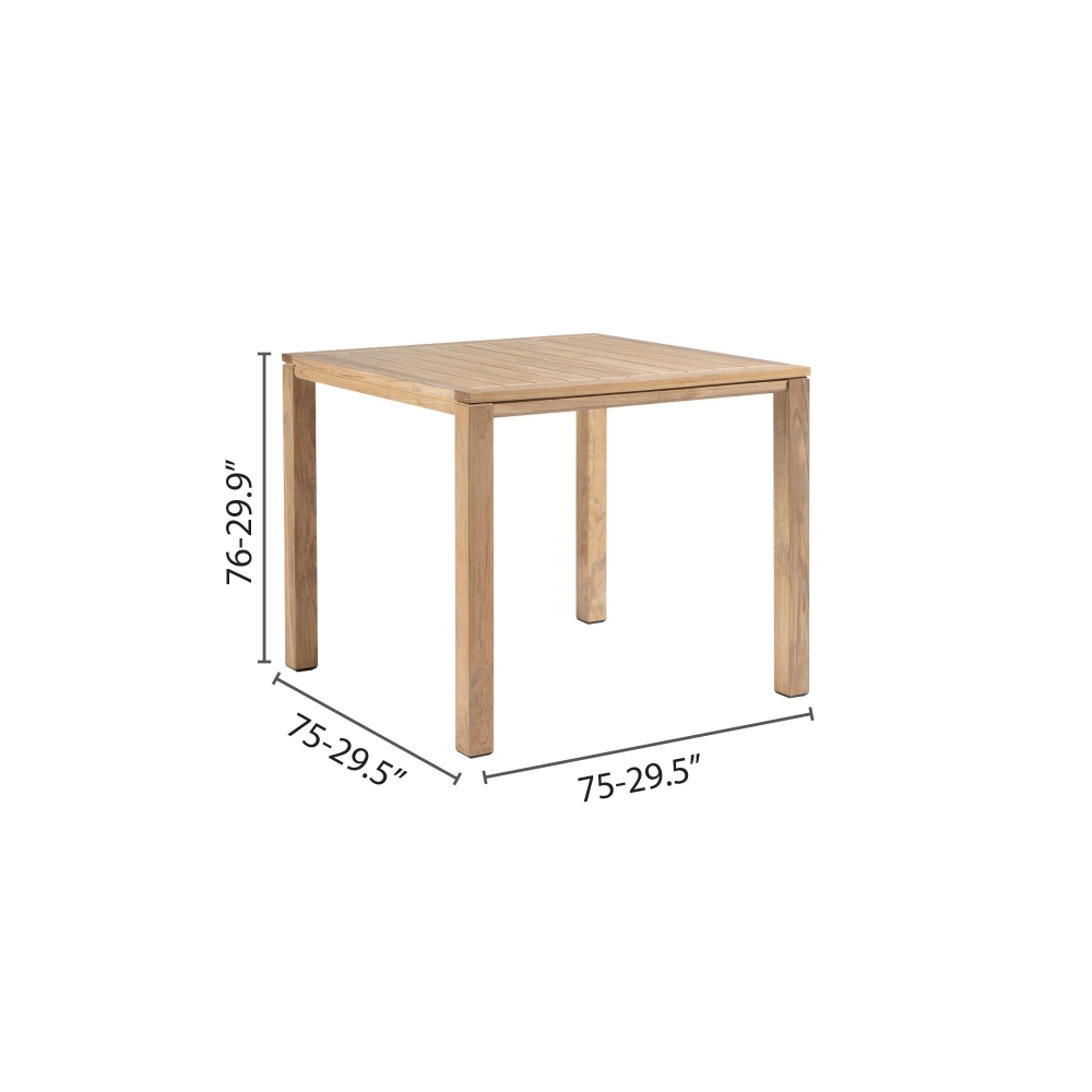 Diphano Tavolo in legno 75x75 Natural