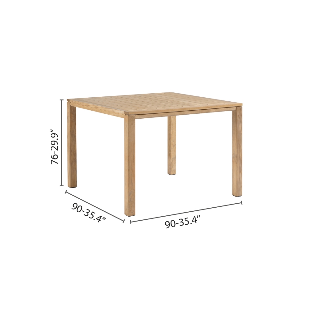 Diphano Natural dining table 90x90 cm