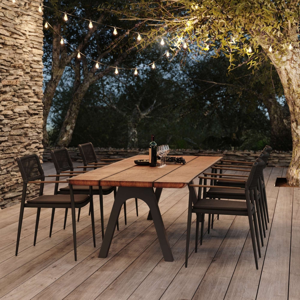 Diphano Tavolo 240x100 cm più panca 240x40 cm  Pure