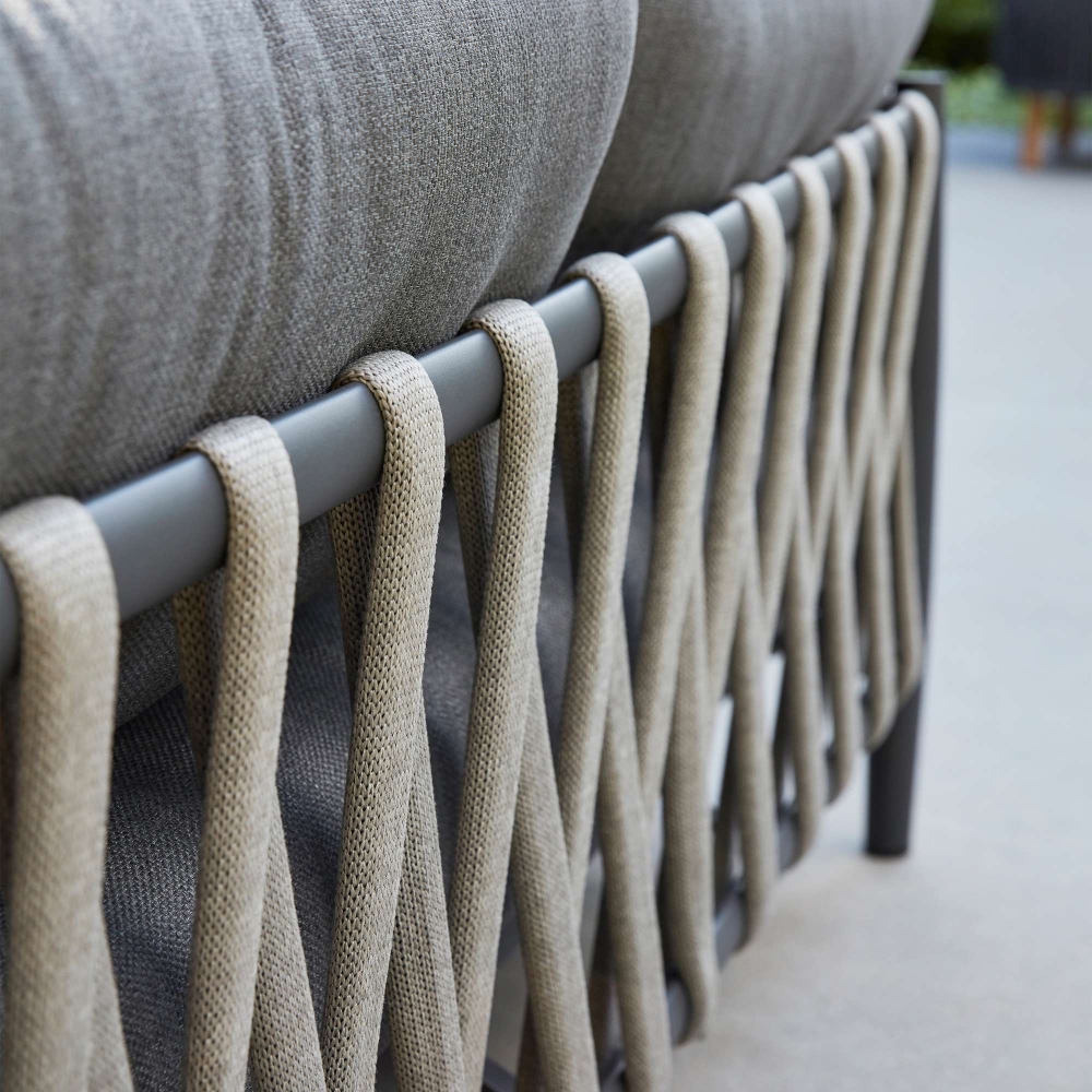 Diphano Switch Rope 2.5 seater sofa with cushions