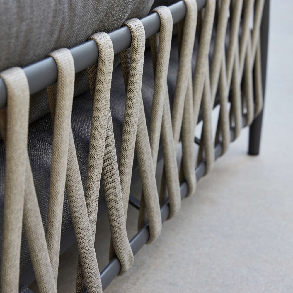 Diphano Switch Rope 2.5 seater sofa with cushions