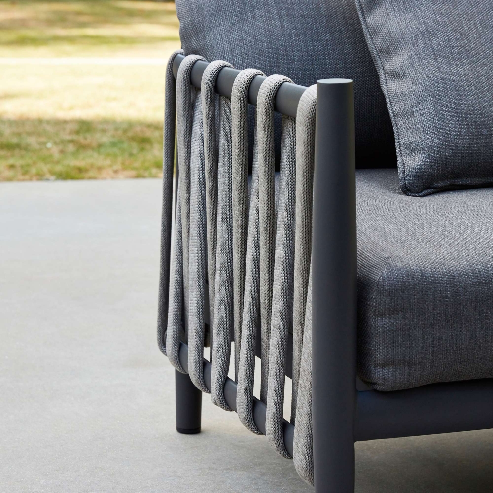 Diphano Switch Rope lounge chair with cushions