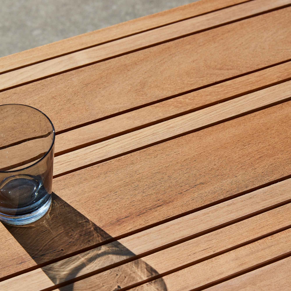 Diphano Switch Rope coffee table with Teak top