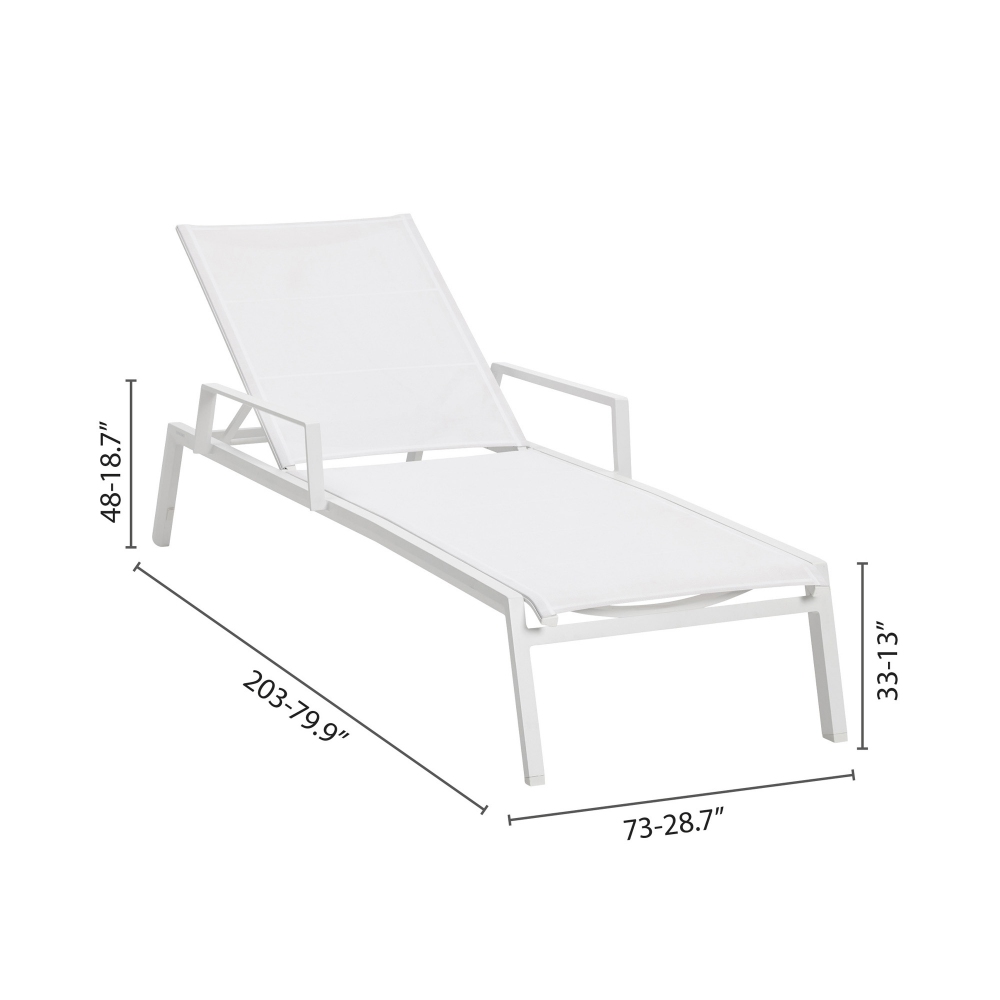 Diphano Selecta lounger with armrests