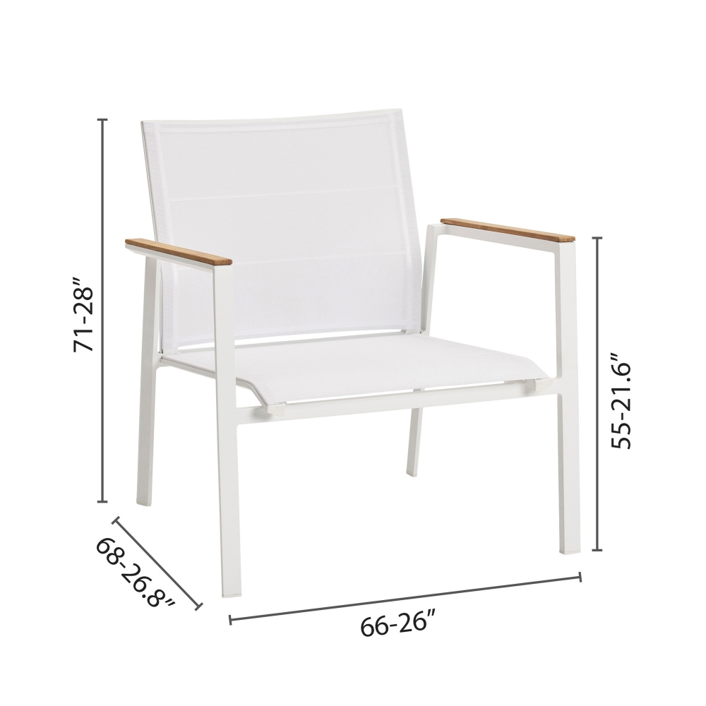 Diphano Selecta lounge chair with teak armrest