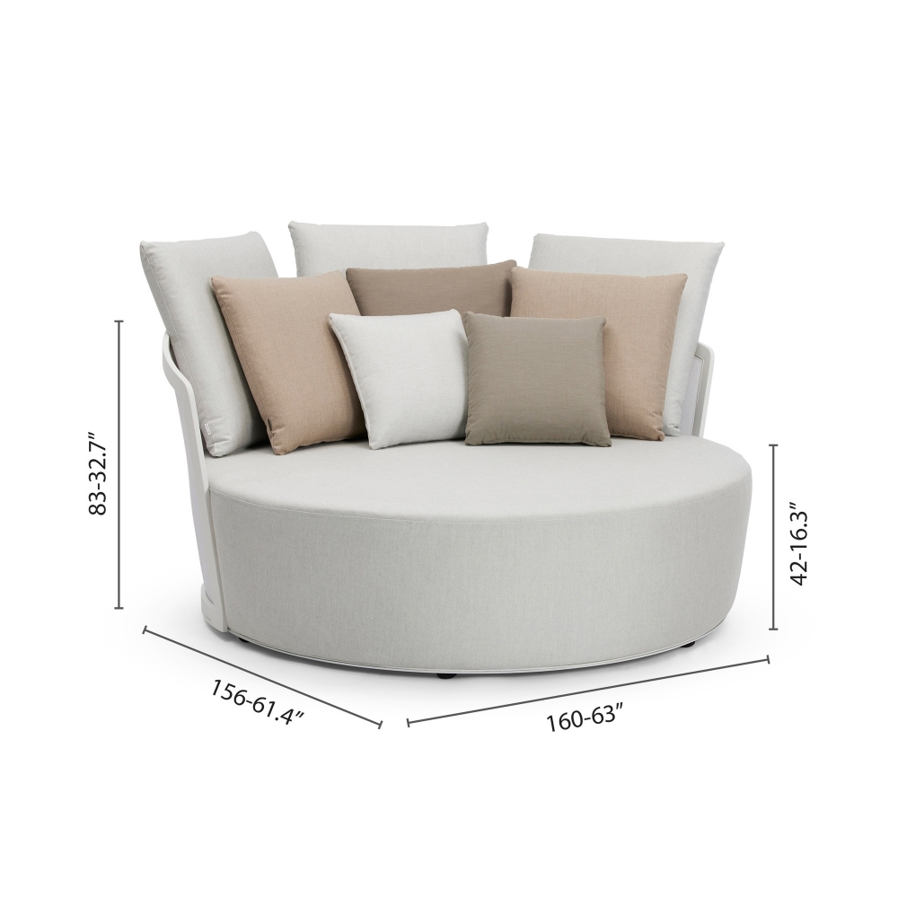 Diphano Cielo Daybed with cushions