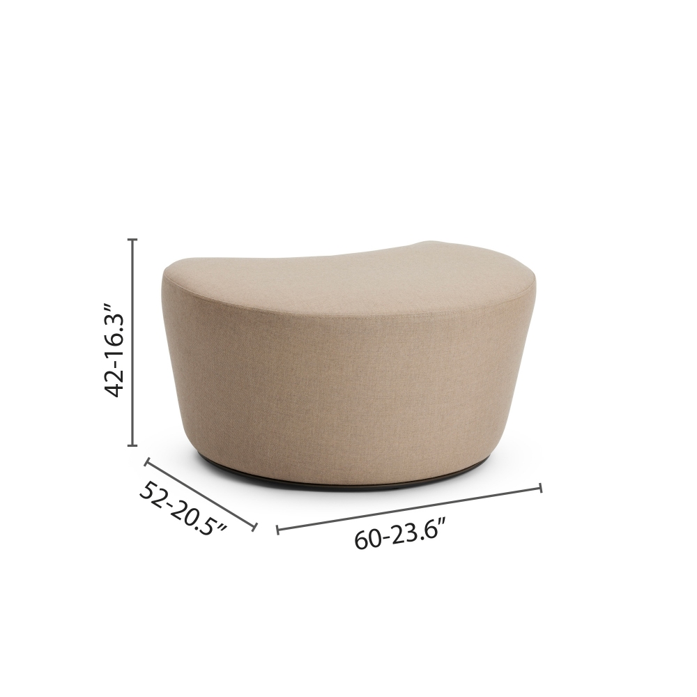 Diphano Cielo footstool with cushions