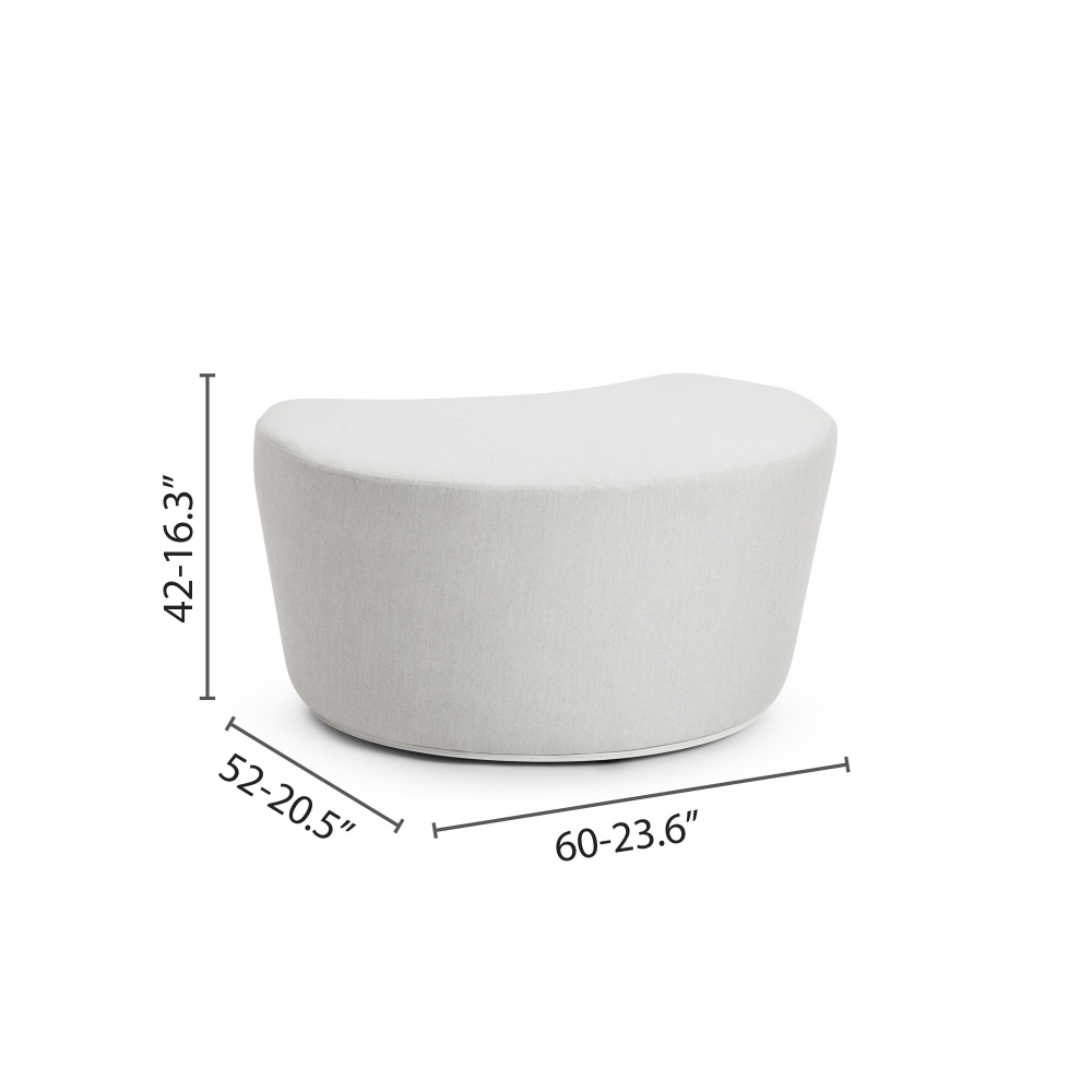 Diphano Cielo footstool with cushions