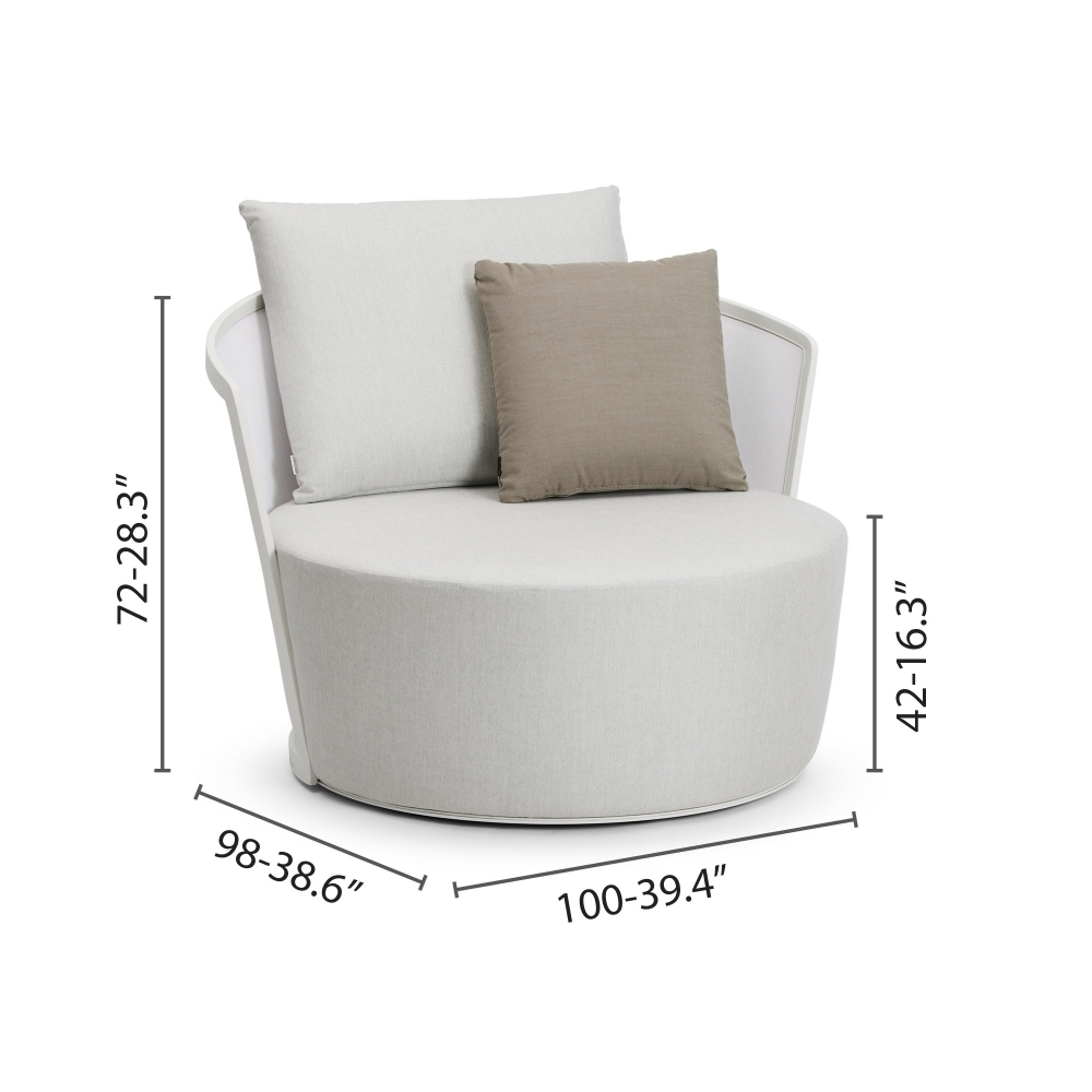 Diphano Cielo lounge chair with cushions