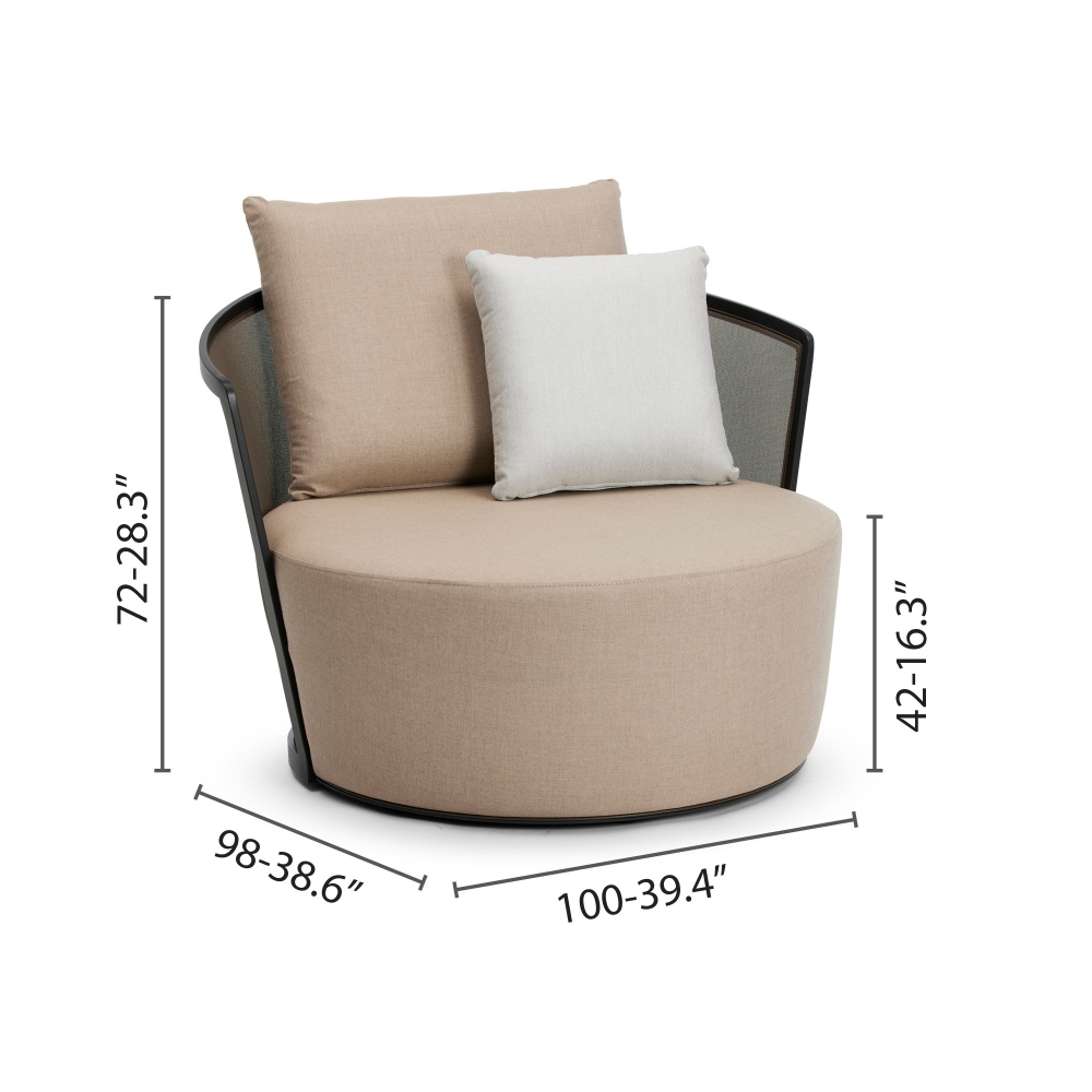 Diphano Cielo lounge chair with cushions