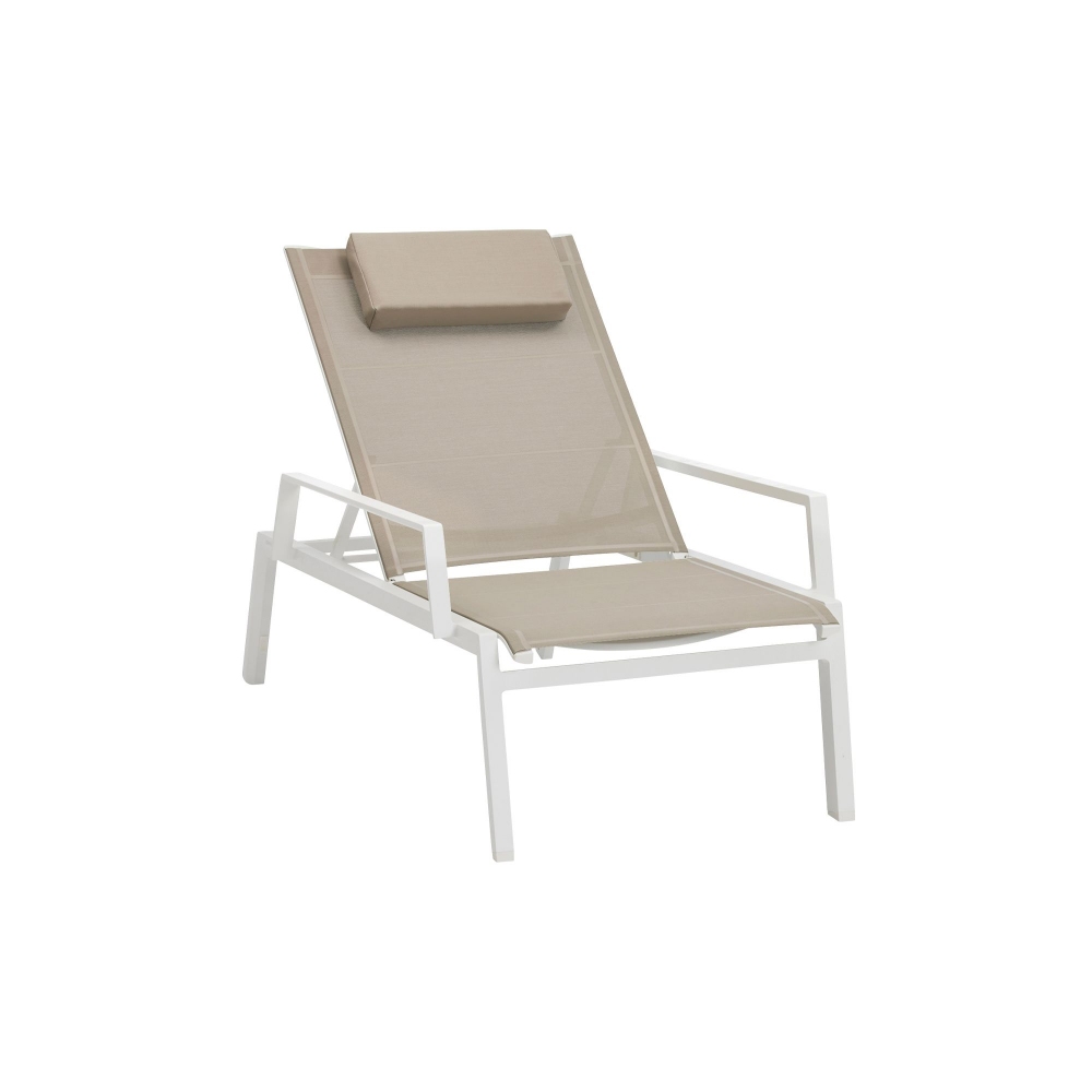 Diphano Sedia a sdraio con braccioli...