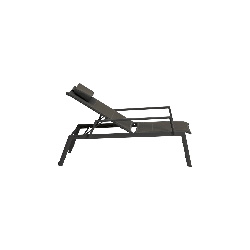 Diphano Selecta beach chair with armrests
