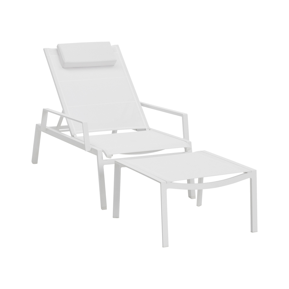 Diphano Selecta beach chair with armrests