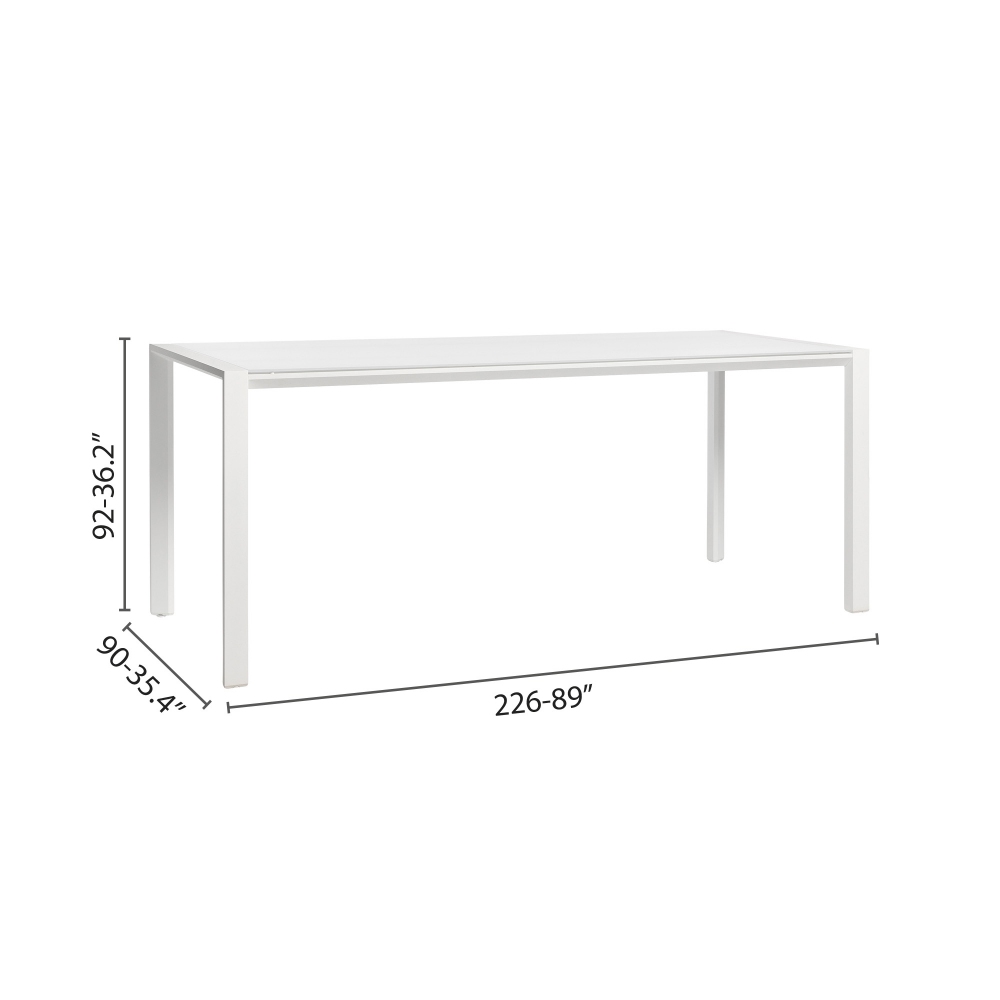 Diphano Selecta high dining table 226x90 cm 92h cm