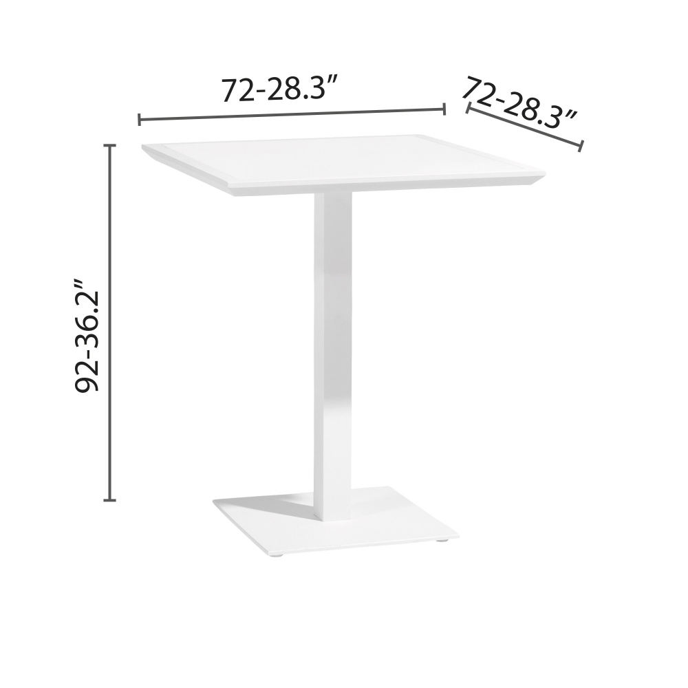 Diphano Tavolo counter Bistrot 72x72 h 92 cm Selecta