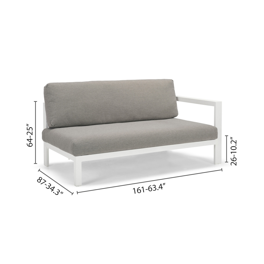 Diphano Cubic sofa sit with cushions - Armrest on the right
